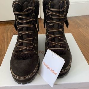 See By Chloé NWT shearling boots